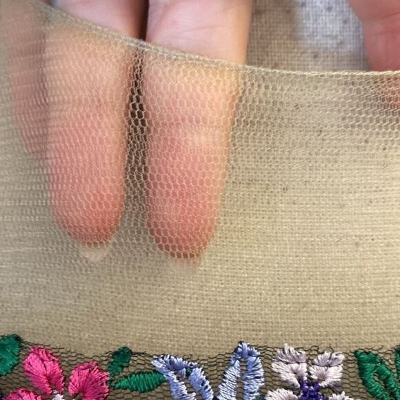 Tadashi Shoji mesh/embroidered top midi dress, S - Picture 8 of 13